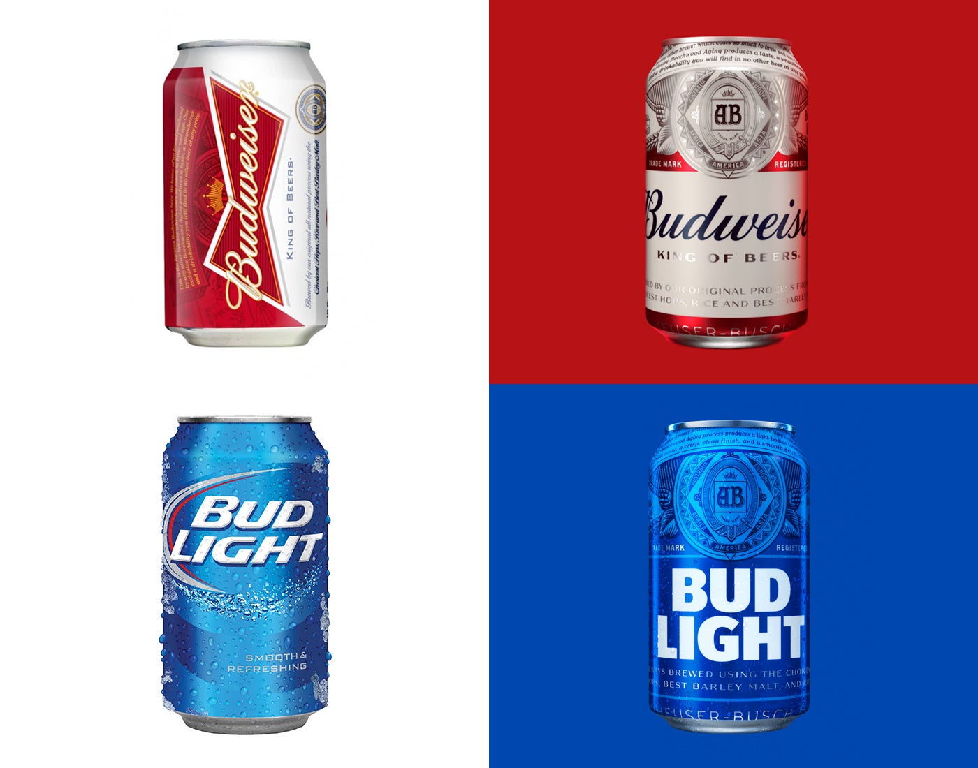 The Kings of Beer and Branding. How Budweiser and Bud Light Redefined… | by  Matt Knorr | Look and Logo | Medium