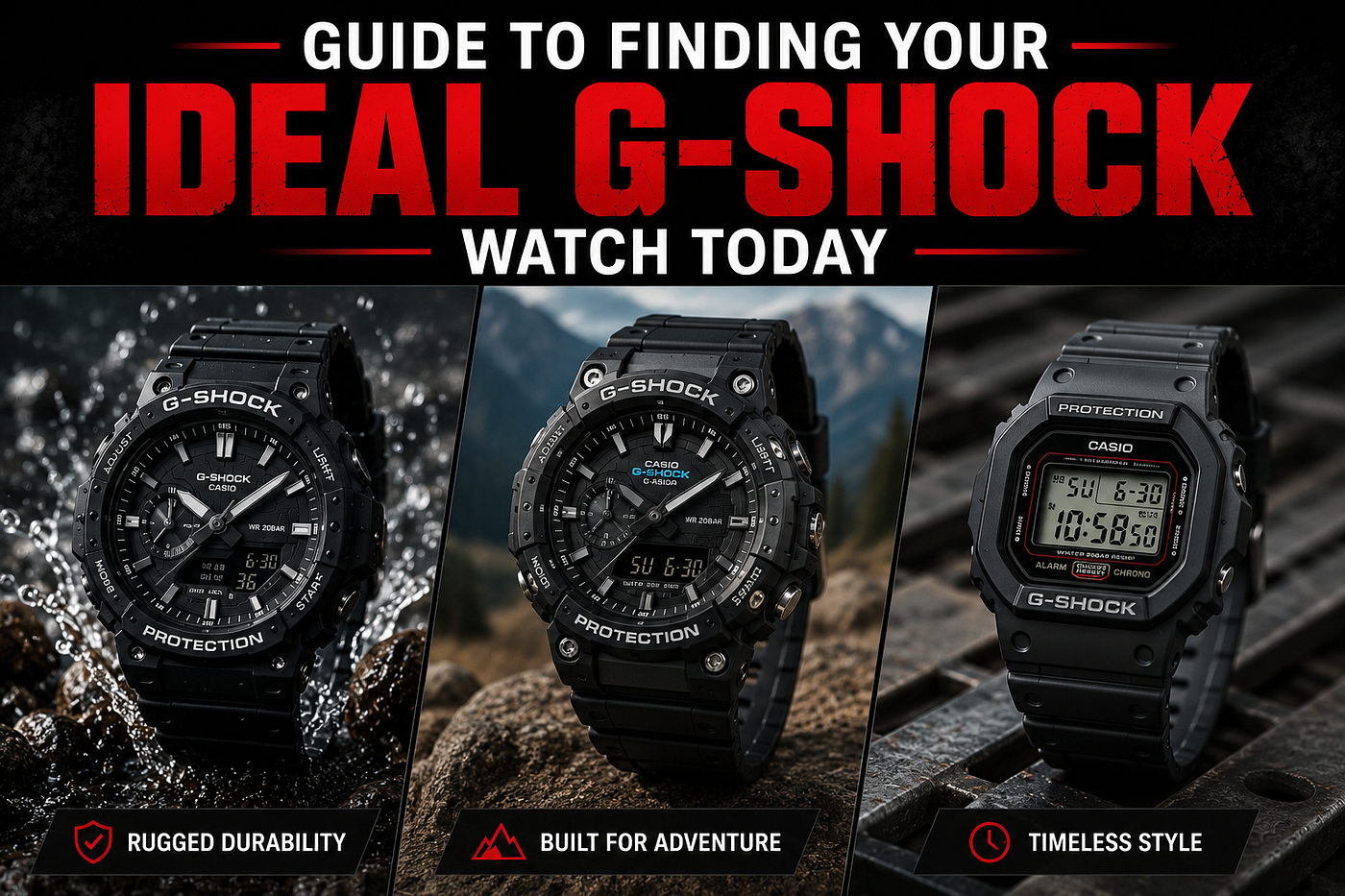 Guide to Finding Your Ideal G-Shock Watch Today