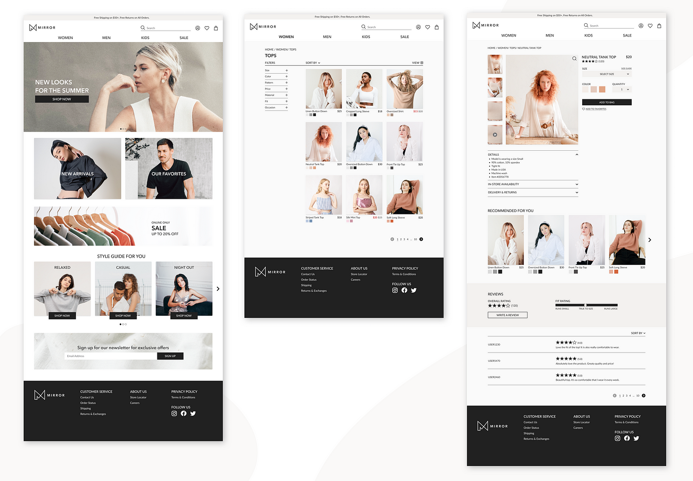 How I designed a fashion e-commerce website- a UX case study, by Kate Choi