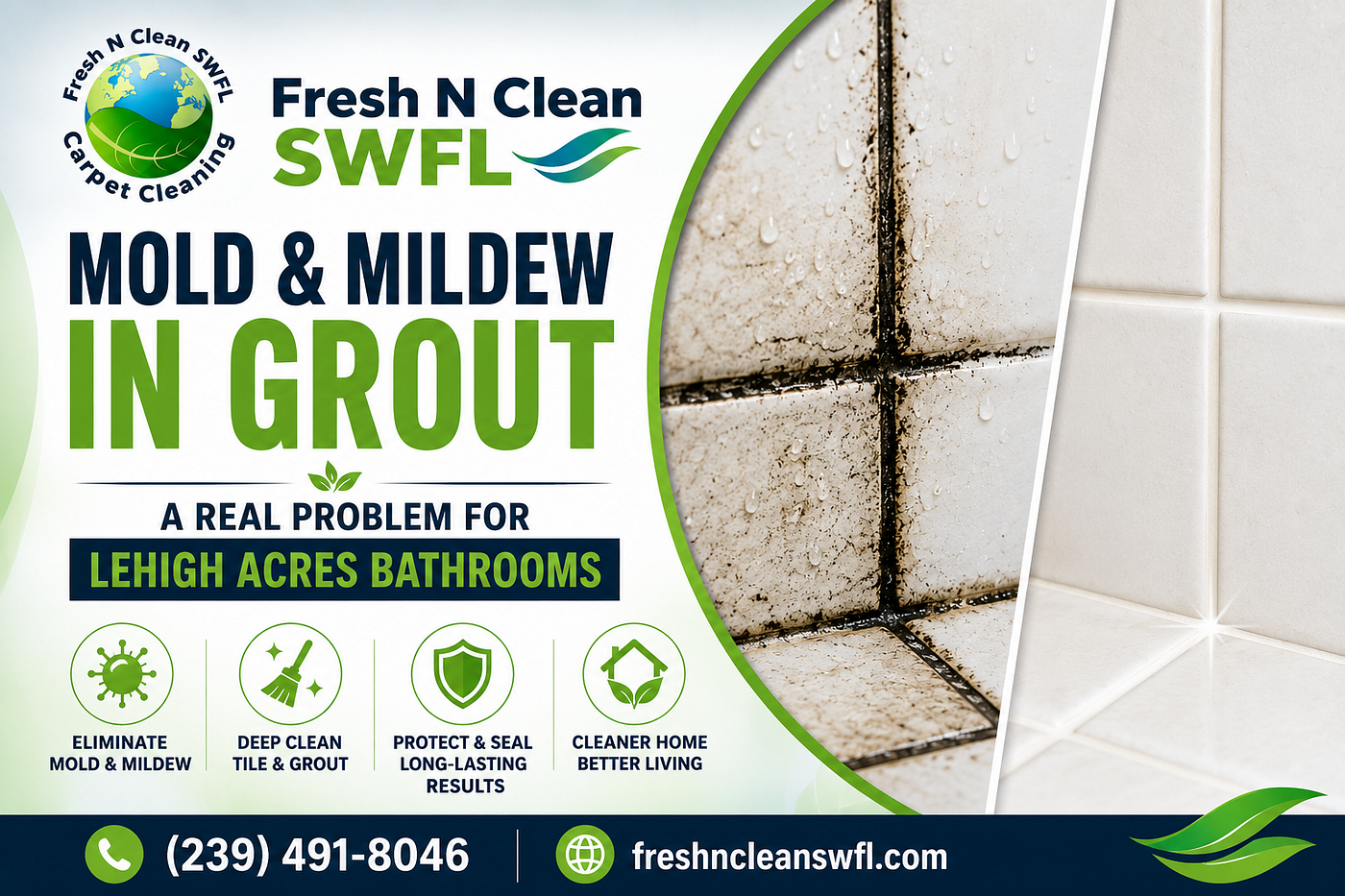 Mold and Mildew in Grout: A Real Problem for Lehigh Acres Bathrooms