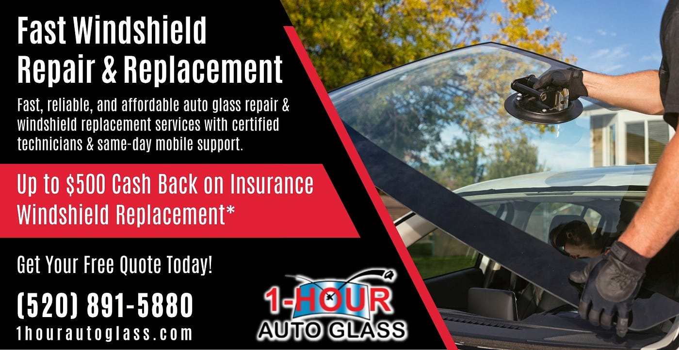 Get Up To $500 Cashback on Windshield Replacement in Phoenix, AZ: 1 Hour Auto Glass