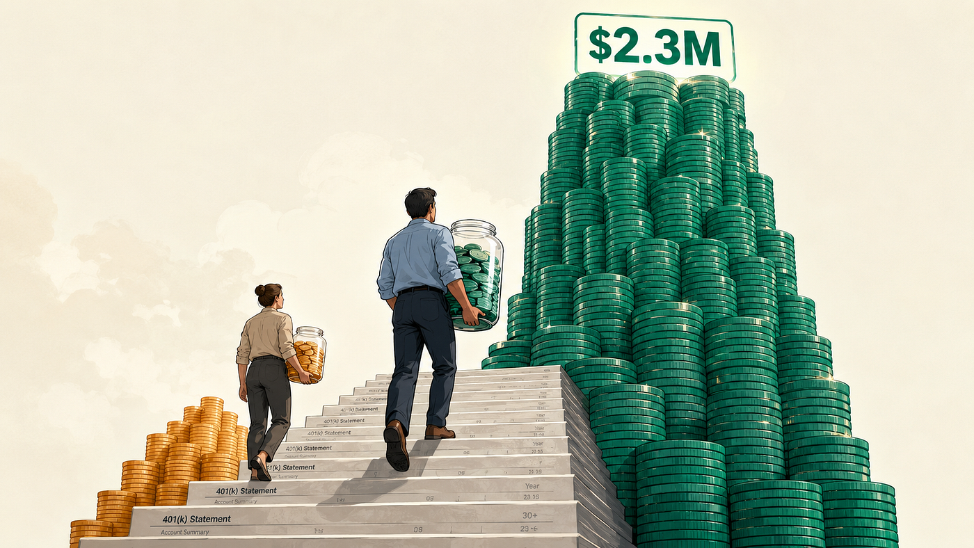 Can Your 401(k) Actually Build $2.3 Million by 65?