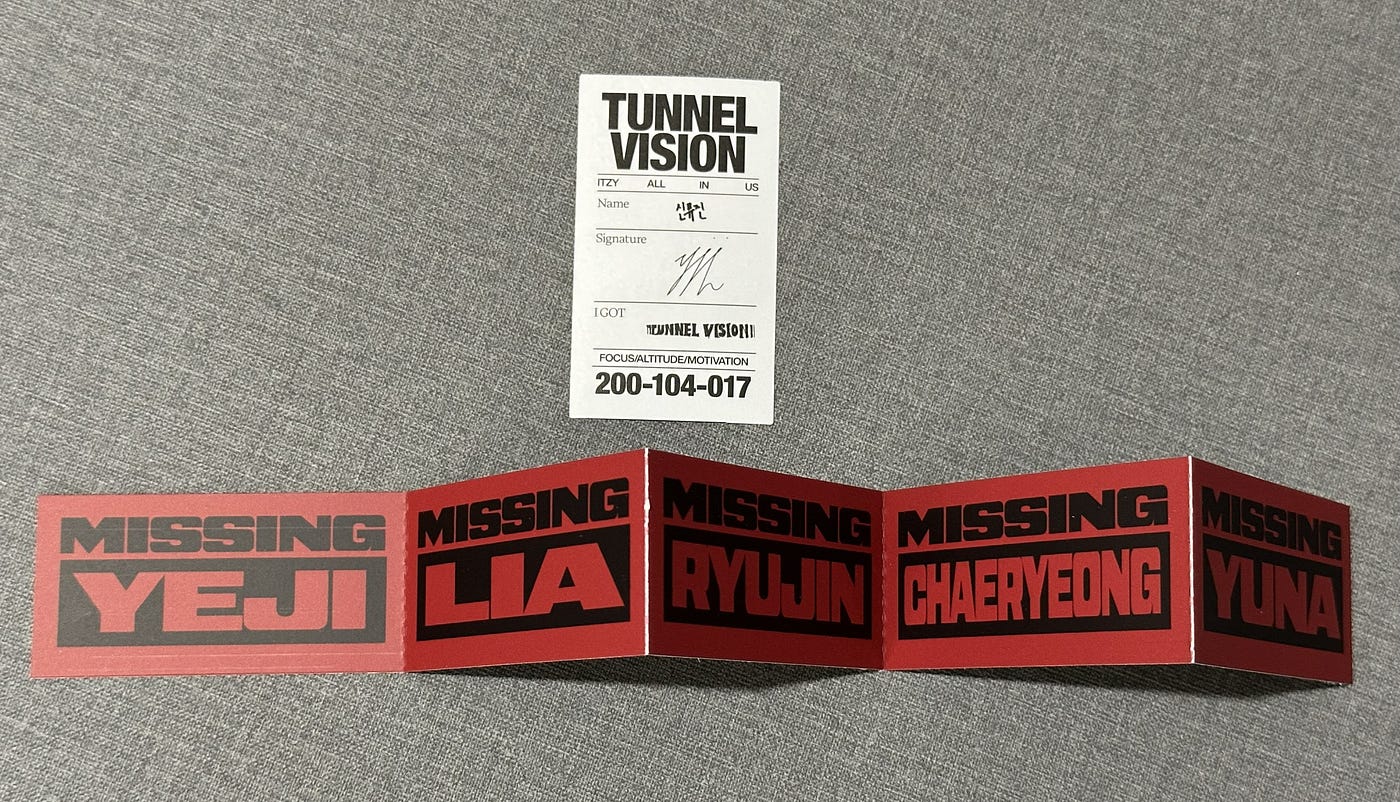 ITZY TUNNEL VISION Photobook Ver. A & B Target Exclusive Albums