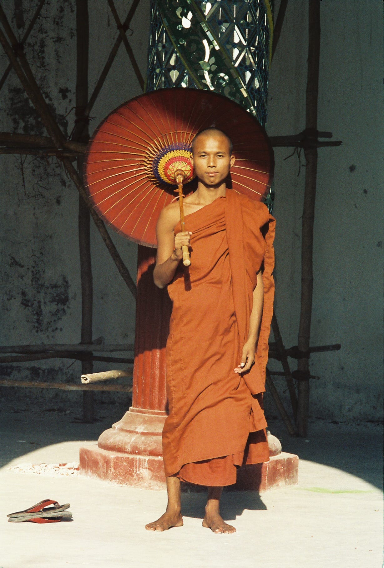 monks dressed in orange Theravada Buddhist monk robe (Orange) | SIVURA Meditation Costume  Challenger