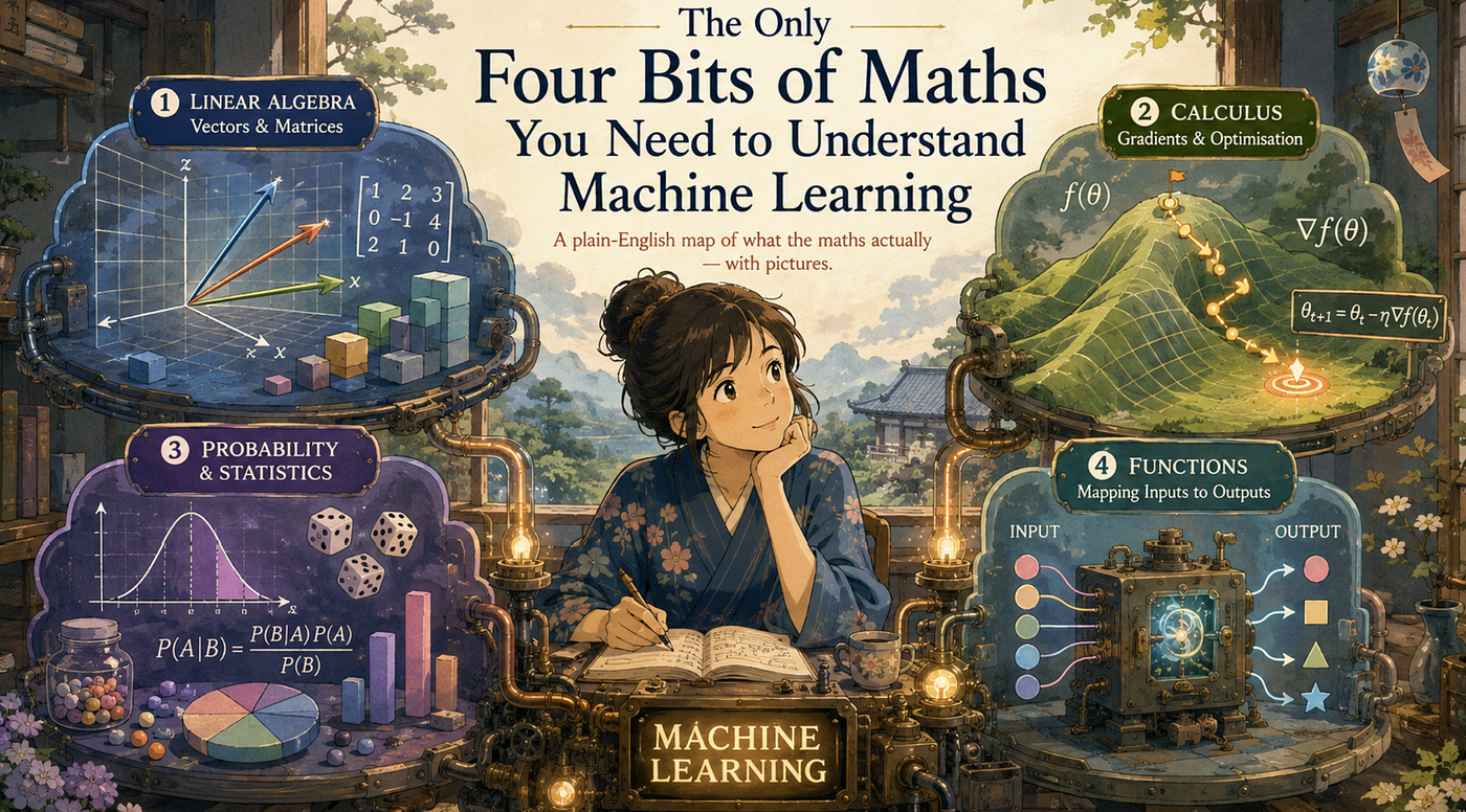 The Only Four Bits of Maths You Need to Understand Machine Learning
