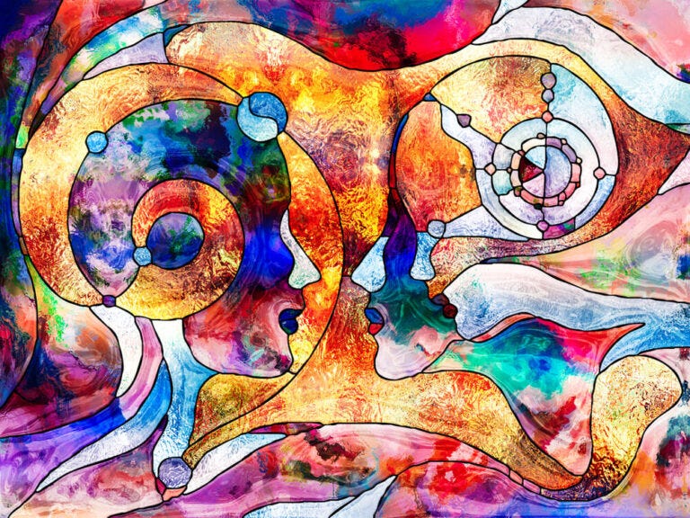 카르마적 관계의 특징 (크리에이티브 커먼즈 라이선스), 이는 또한 사랑과 삶의 양면성을 보여주기 위한 것이기도 합니다.<BR>