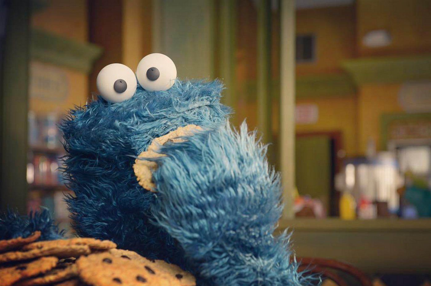 Cookie monster sales eating cookies toy