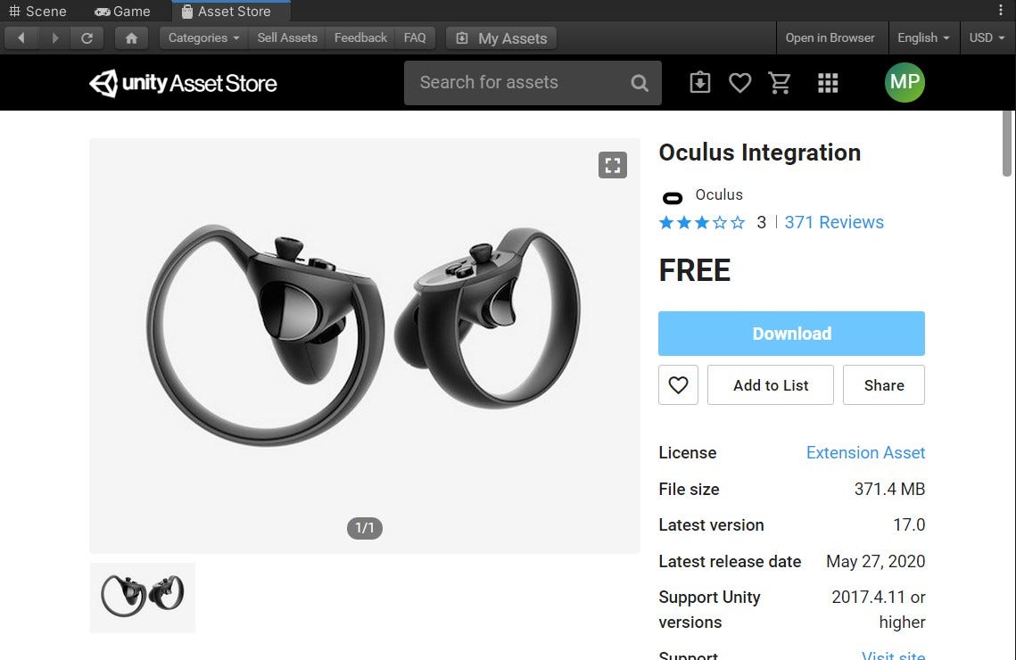 How to set up Unity for Oculus Quest Development (With an example of a  sample application) | by Madhawa Perera | AR/VR Journey: Augmented &  Virtual Reality Magazine