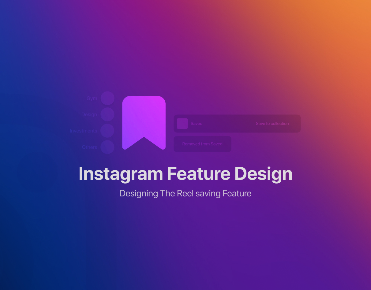 Case study:Designing the reel saving feature in instagram