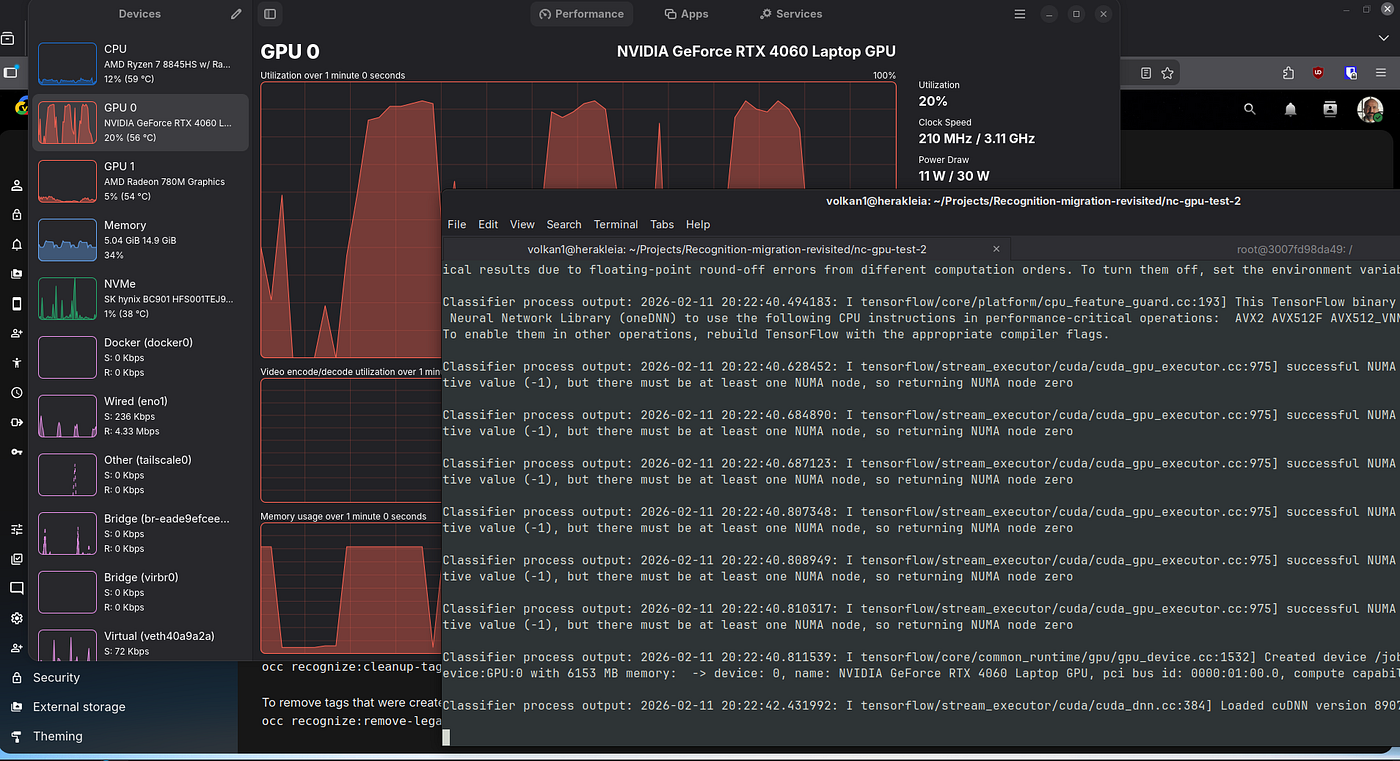 Running Nextcloud with Recognize on Docker with GPU support