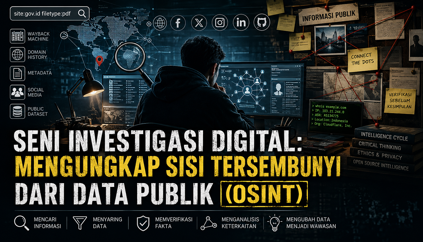 Seni Investigasi Digital: Mengungkap Sisi Tersembunyi dari Data Publik (OSINT)