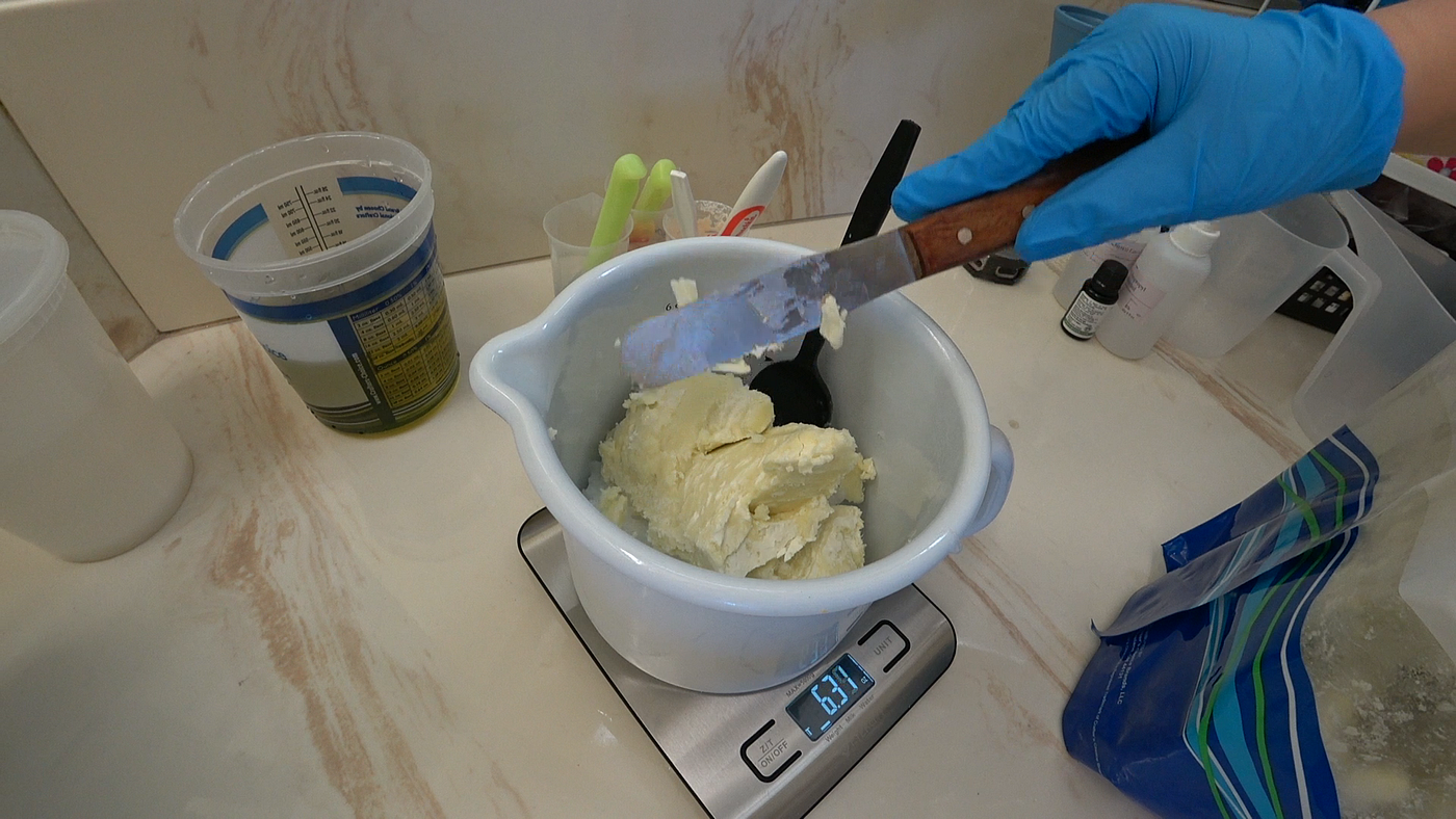 Shea Butter Soap Making using a 60% Shea Butter Recipe 