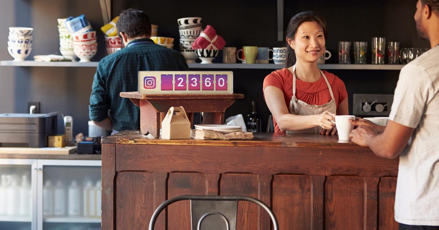Smiirl. Instagram Follower Counter - Real time - 5 Digits.