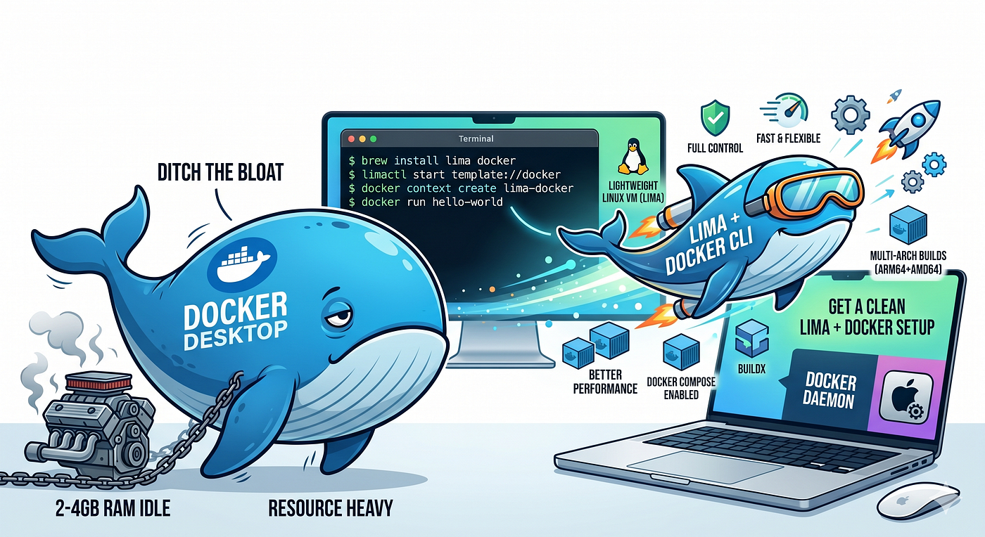 🐳 Ditch Docker Desktop: A Clean Lima + Docker Setup on macOS