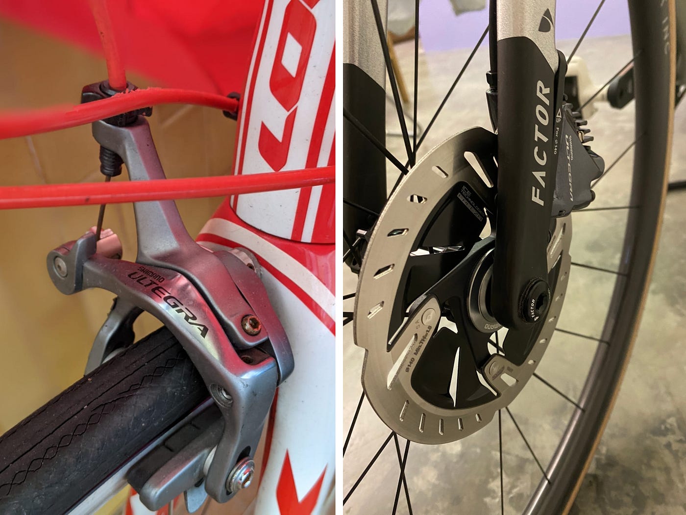 No, you can't swap brakes on your road bike(s) | by Dean Koh | deankohbiker  | Medium