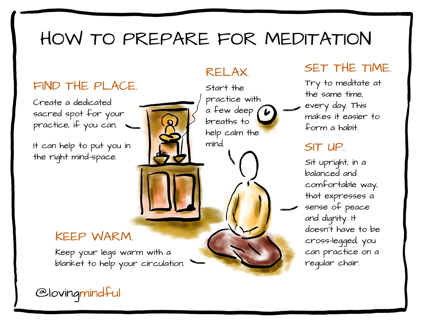 This is how you should prepare for sitting meditation practice, by John  Szabo, Loving Mindful