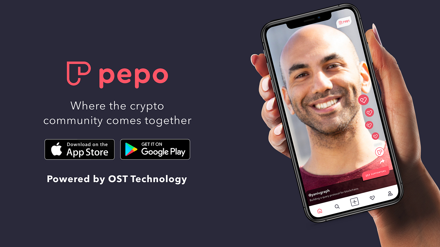 OST technology powers Pepo: The social app for the crypto community | by  Jason Goldberg | ostdotcom | Medium