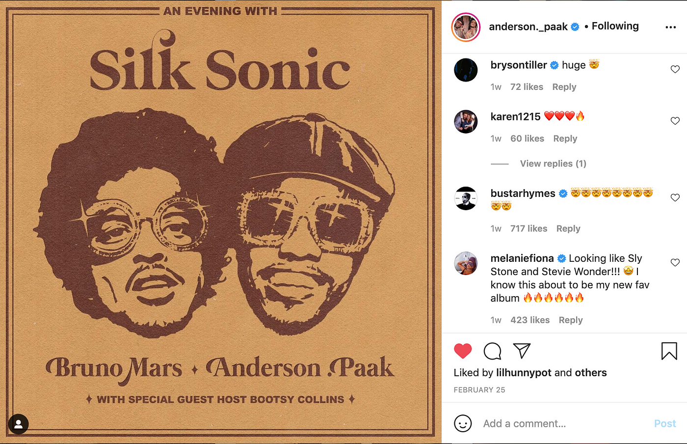 Bruno Mars, Anderson. Paak, Bootsy Collins team for new music