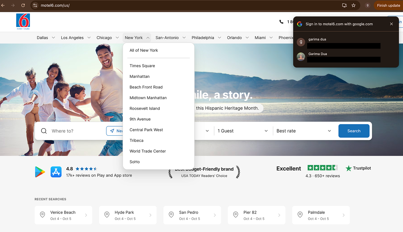 Launching Motel6.com