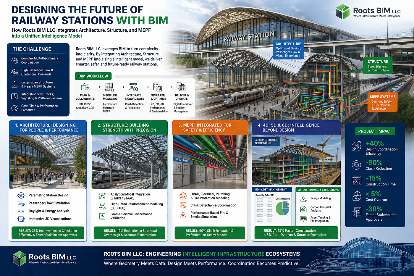 🚉 Designing the Future of Railway Stations with BIM: How Roots BIM LLC Integrates Architecture…