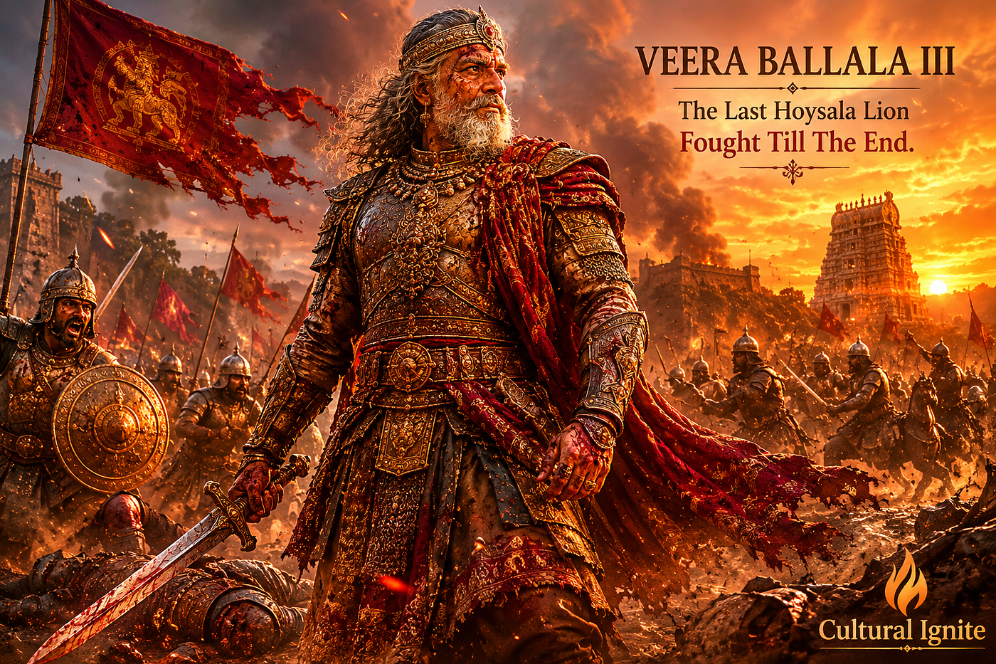 🦁 Veera Ballala III — The Hoysala Lion, Arunachala’s Devotee, and the Last Great Shield of South…