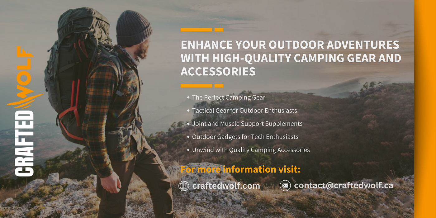 Enhance Your Outdoor Adventures with High-Quality Camping Gear and