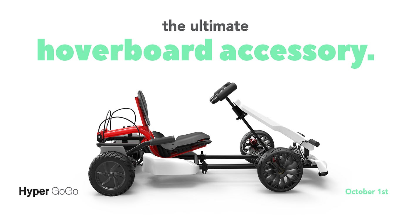 Hyper GoGo Gokart Kit — Give Your Hoverboard a New Lease of Life, by  Sadadam