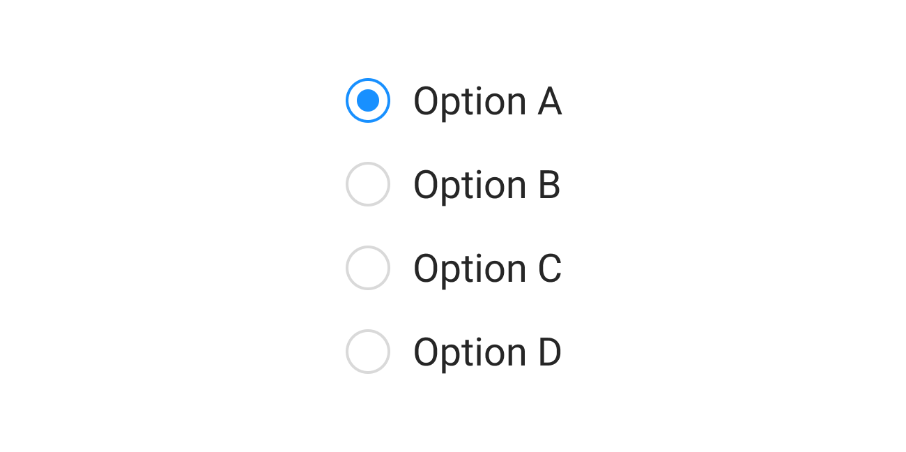 Radio buttons, checkboxes, toggle switches, and dropdown lists: design tips  for using selection controls | by Nick Babich | UX Planet