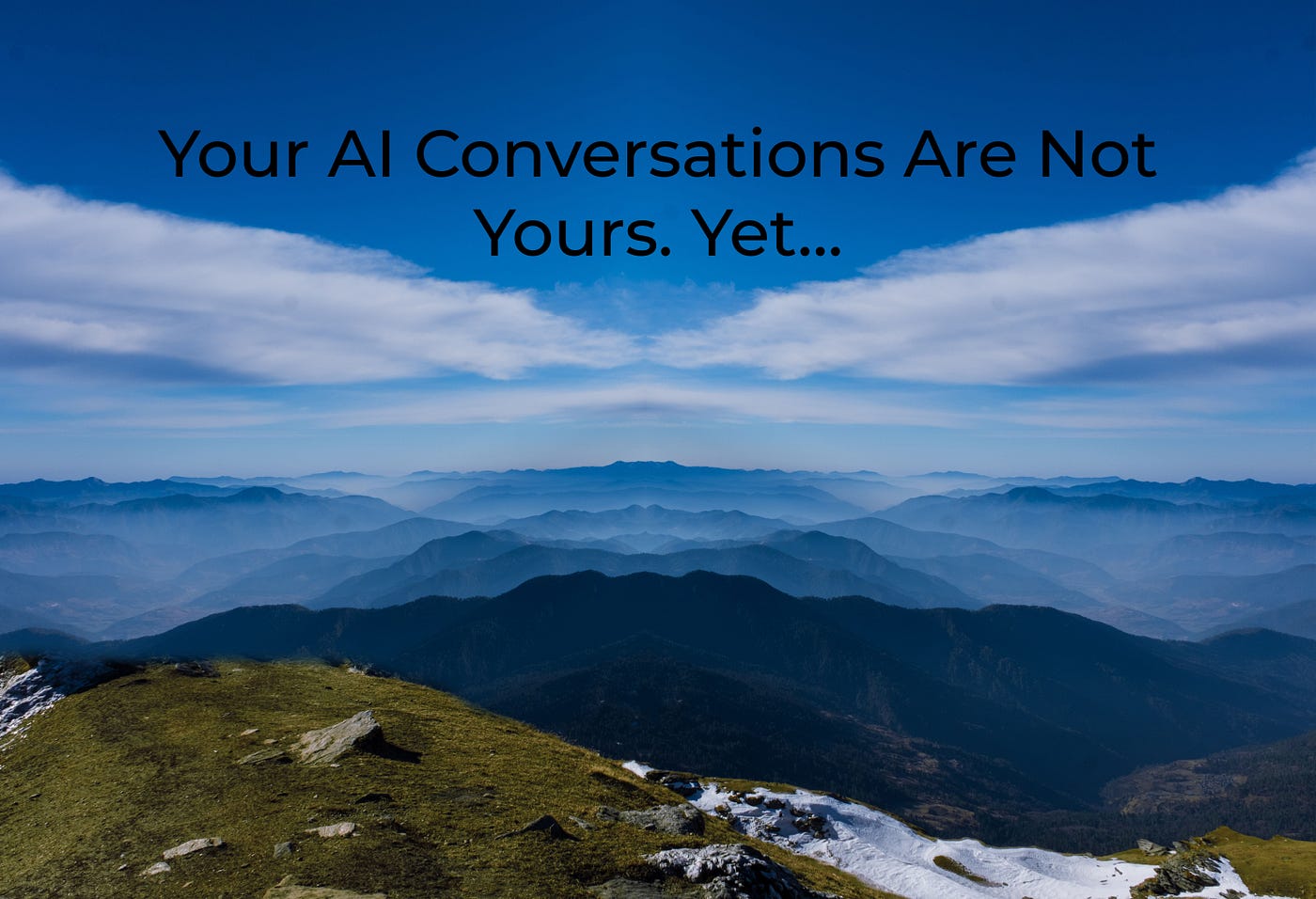 Your AI Conversations Are Not Yours. Yet…