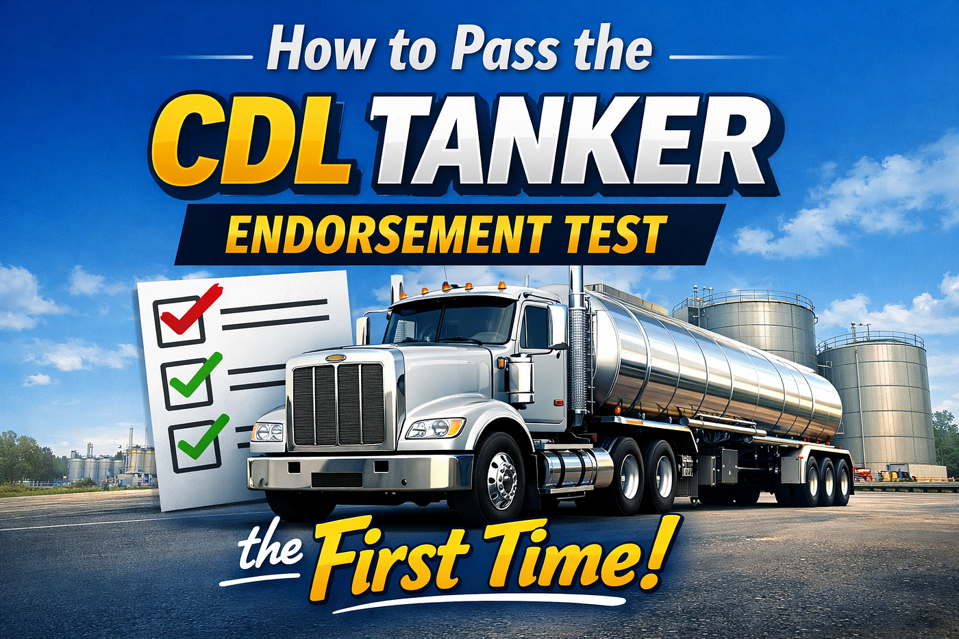How to Pass the CDL Tanker Endorsement Test the First Time