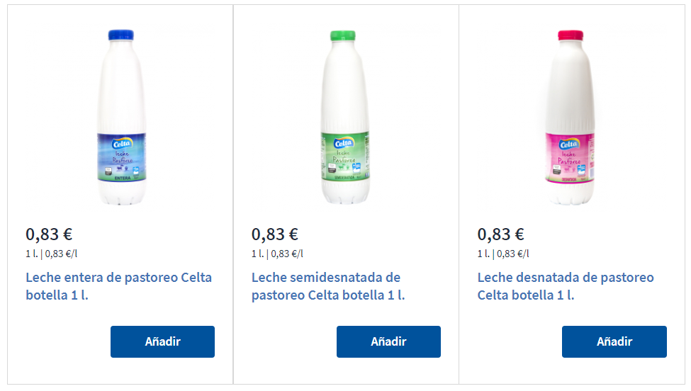 Leche semidesnatada botella 1,5 l · PRESIDENT · Supermercado El Corte  Inglés El Corte Inglés
