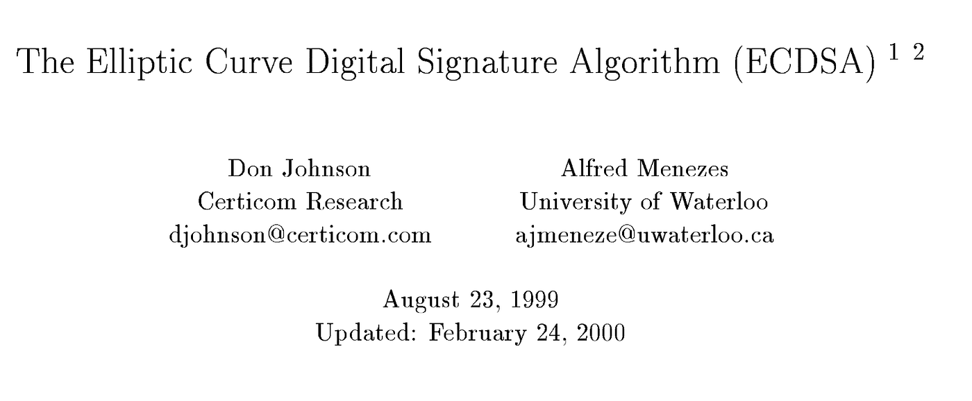 Four Basic Rules of ECDSA Signatures … | by Prof Bill Buchanan OBE FRSE |  ASecuritySite: When Bob Met Alice | Medium