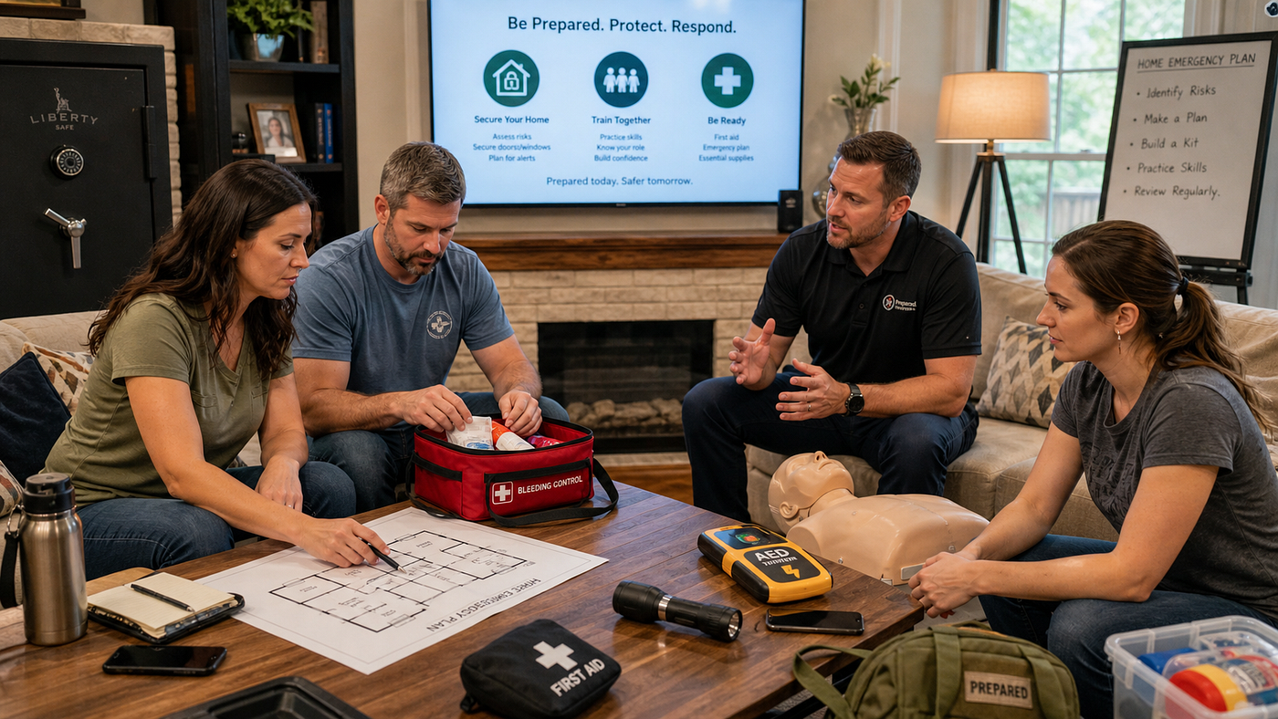 Safety Starts at Home: Defense, Training, and First Aid Must Work as One System