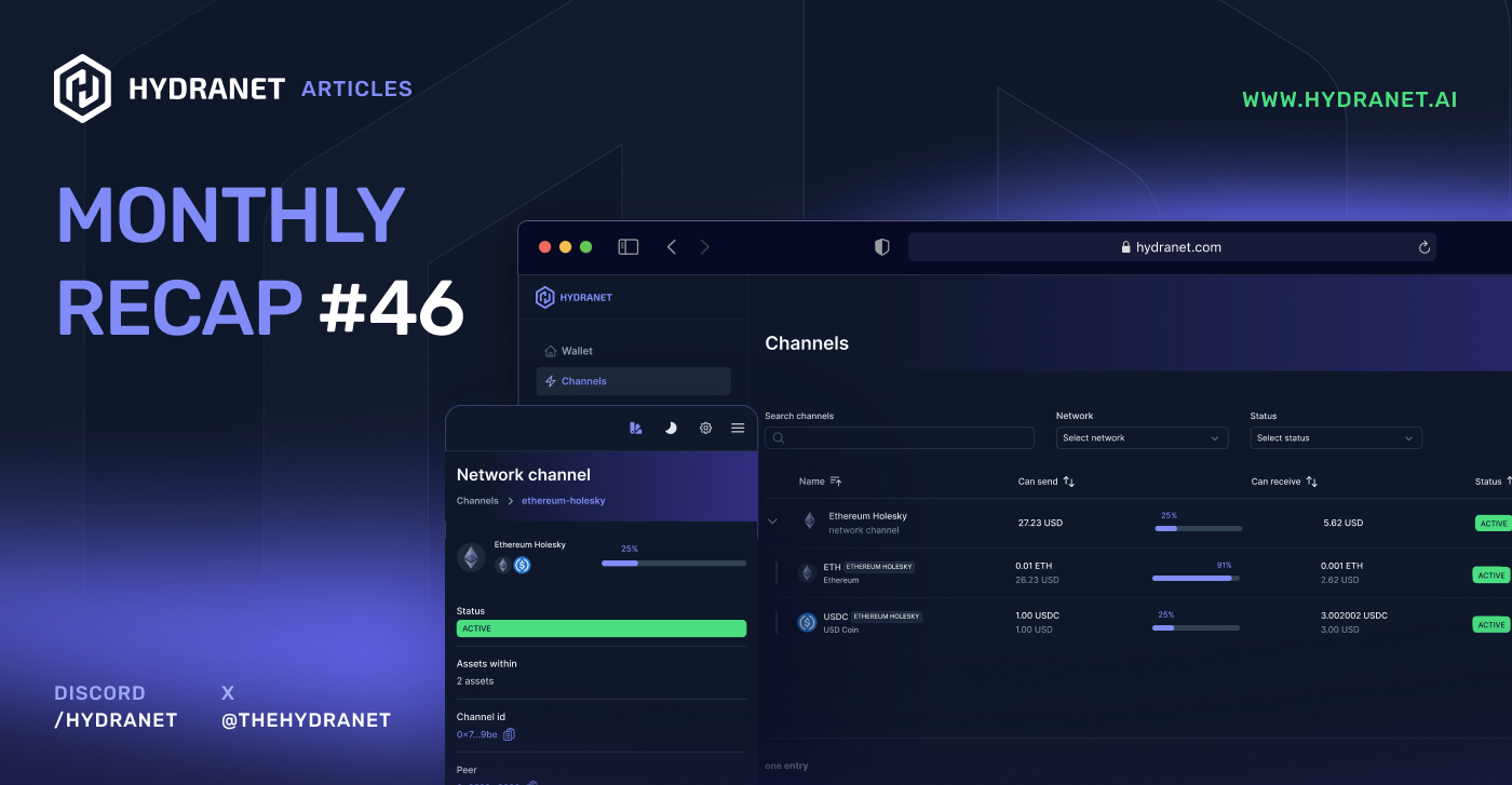 Hydranet Monthly Recap #46 — May 2026