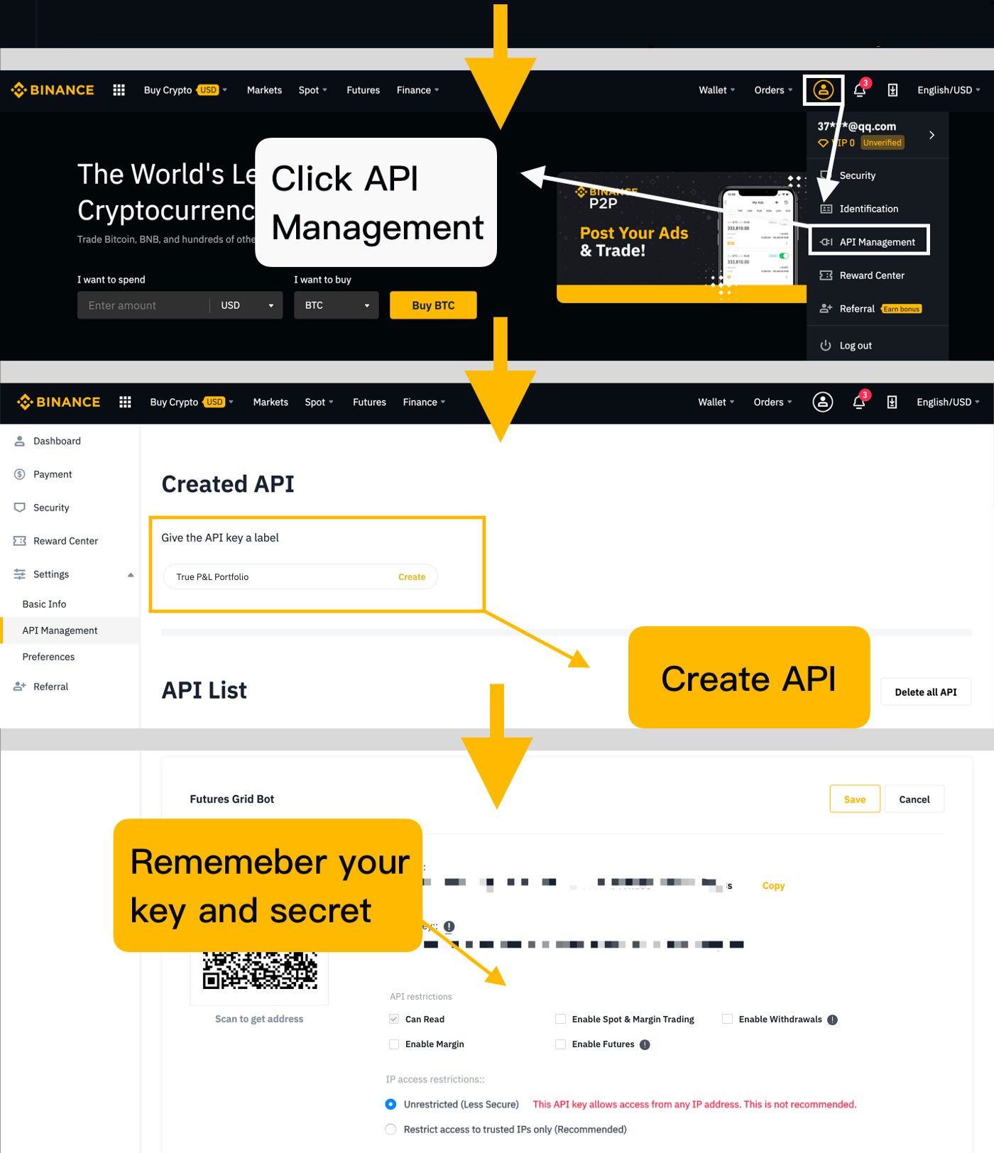 How To Connect an API-key to True PNL? | by TruePNL | Medium