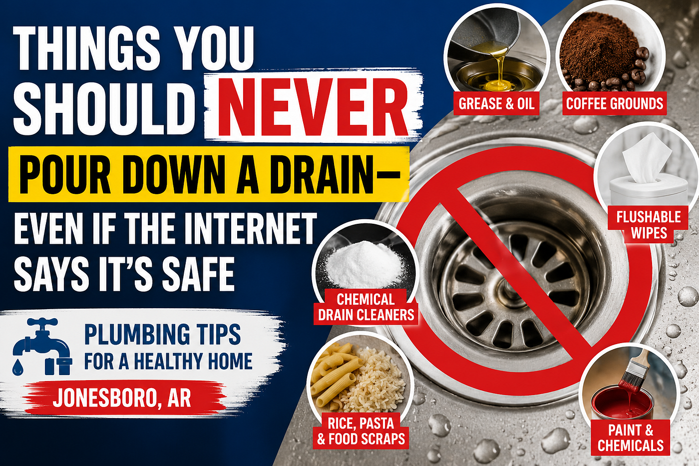Things You Should Never Pour Down a Drain — Even If the Internet Says It’s Safe