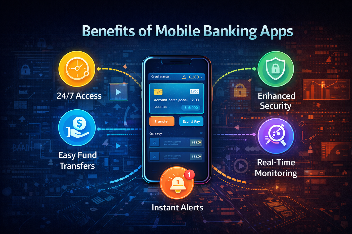 What are the benefits of mobile banking apps?