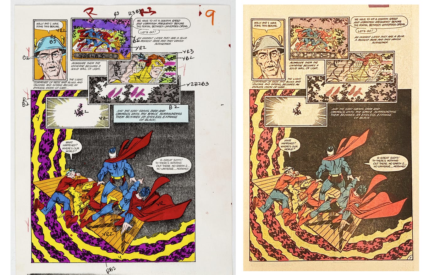 Marvel Comic Book Page