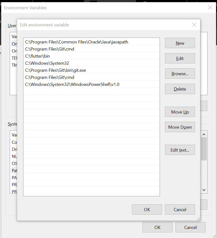 How to Configure Flutter. configure path variables …. on windows | by  Dnyaneshwar Wakshe | Medium