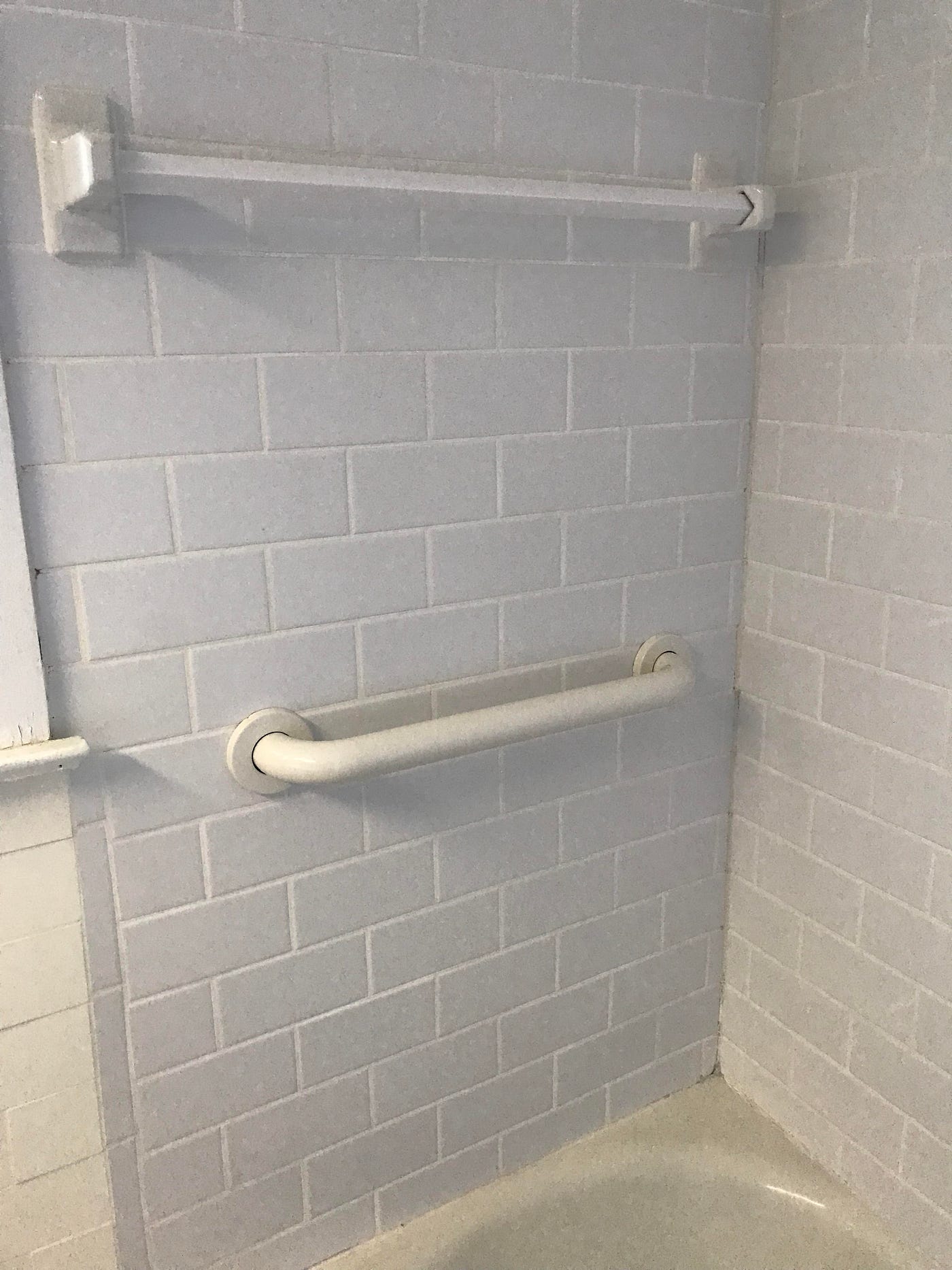 Washcloth bar online for tile shower