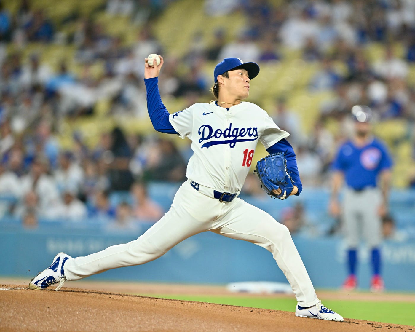 The return of Yoshinobu Yamamoto. The right-hander struck out