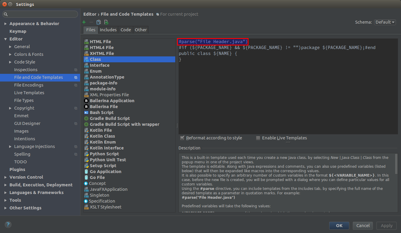 Managing copyright notices in IntelliJ IDEA by Shan Mahanama
