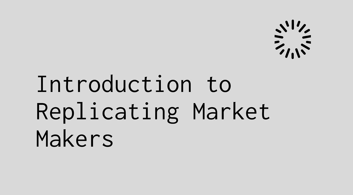 An introduction to Replicating Market Makers