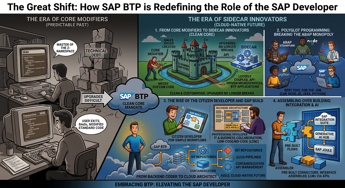 The Great Shift: How SAP BTP is Redefining the Role of the SAP Developer