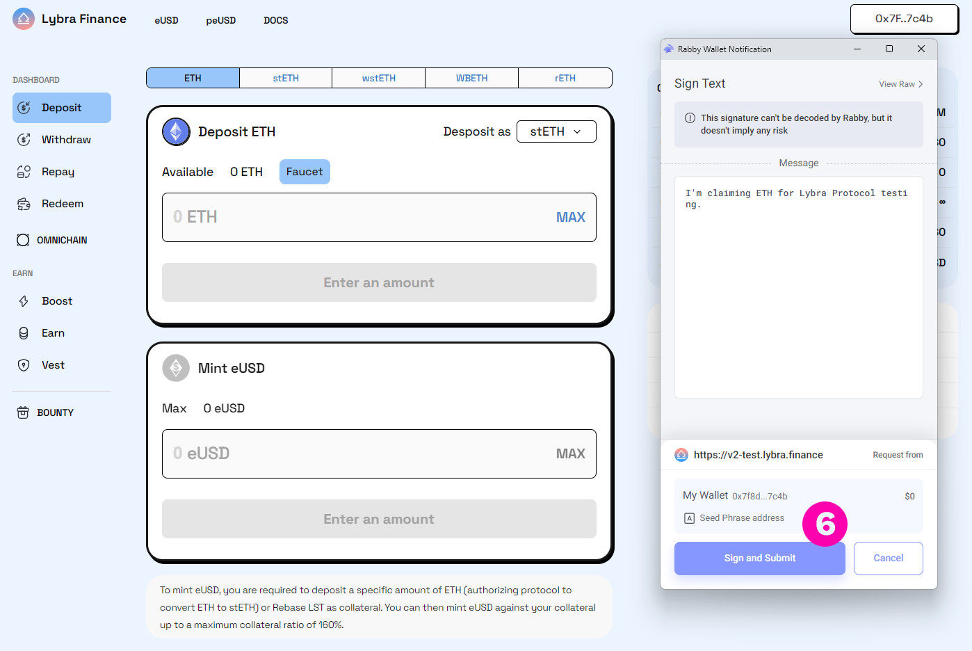 Tutorial: Lybra Finance V2 Testnet with Rabby Wallet | by godmode | Medium