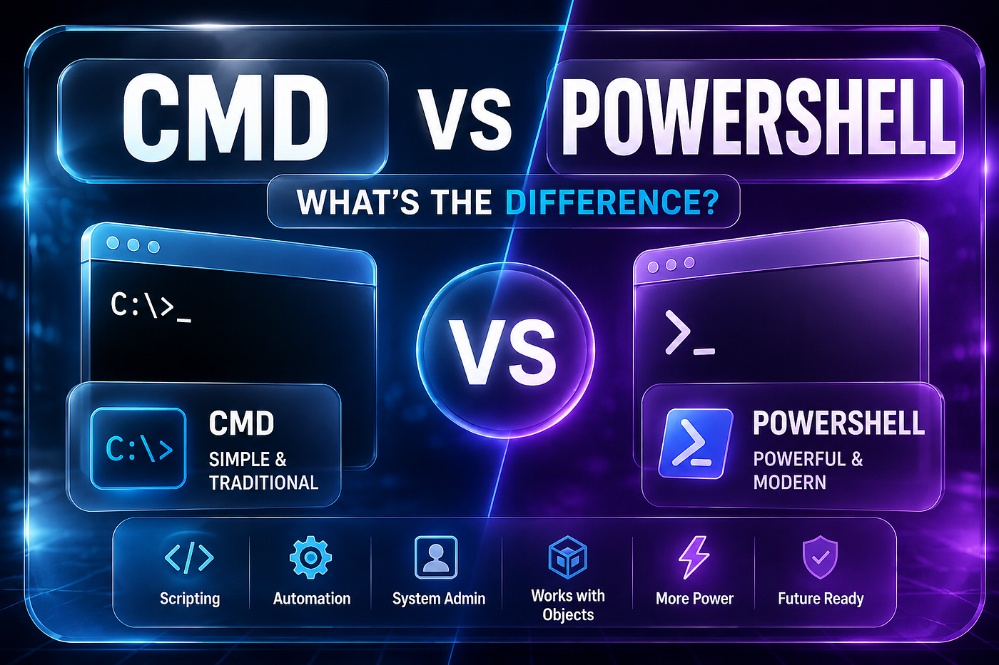 Windows CMD vs PowerShell: What Is the Difference and Which One Should You Use?