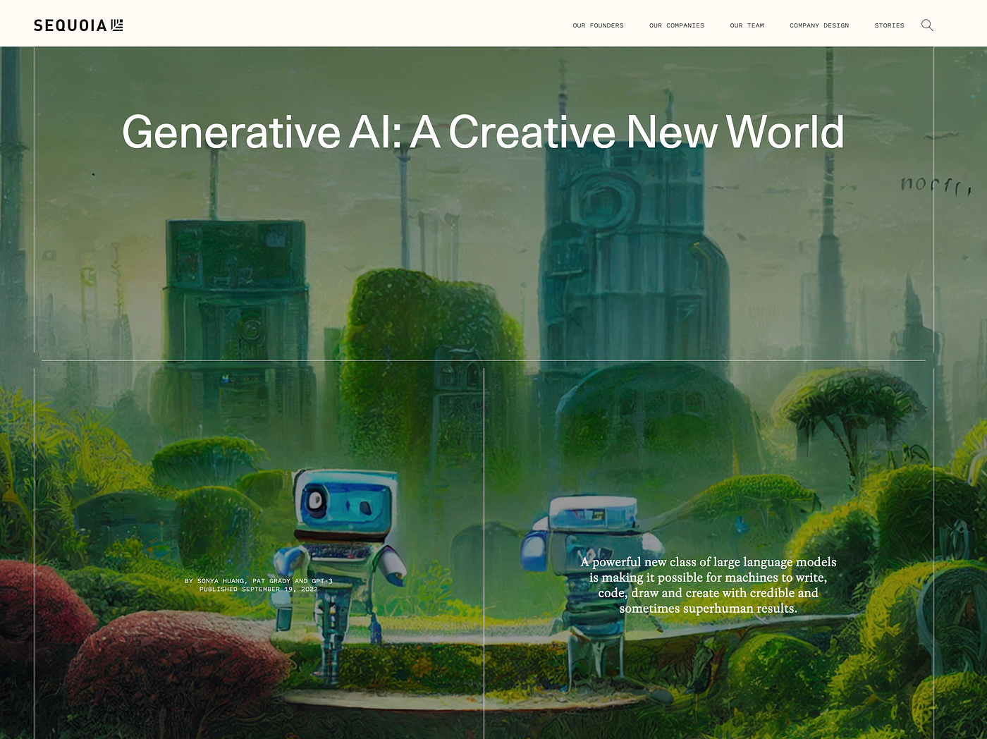 Generative AI: A Creative New World