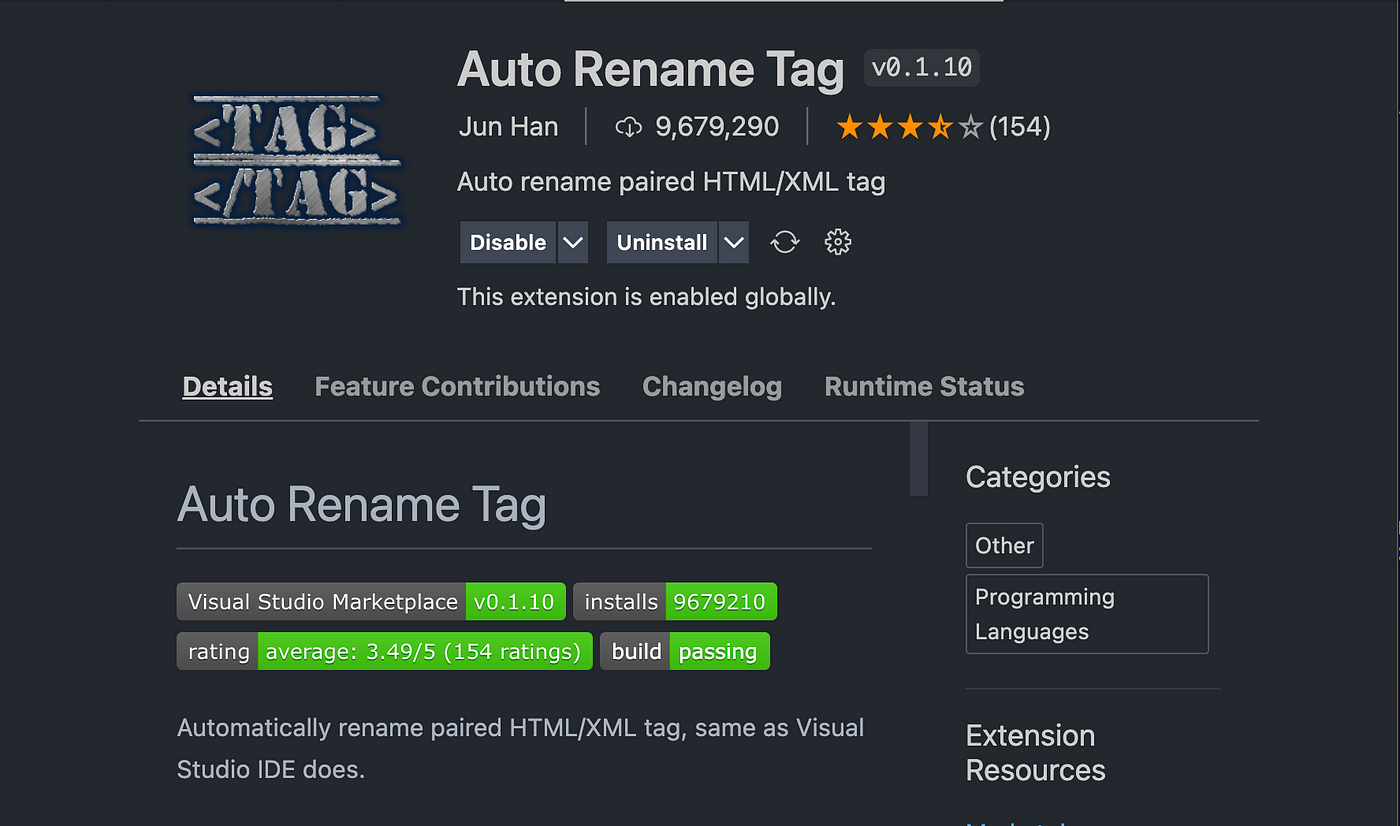 Auto Rename Tag