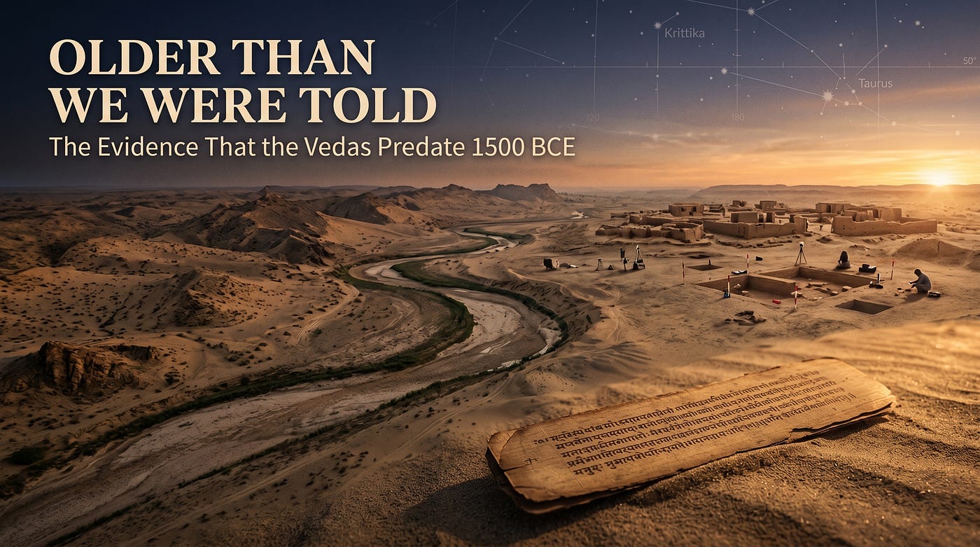 Older Than We Were Told: The Evidence That the Vedas Predate 1500 BCE