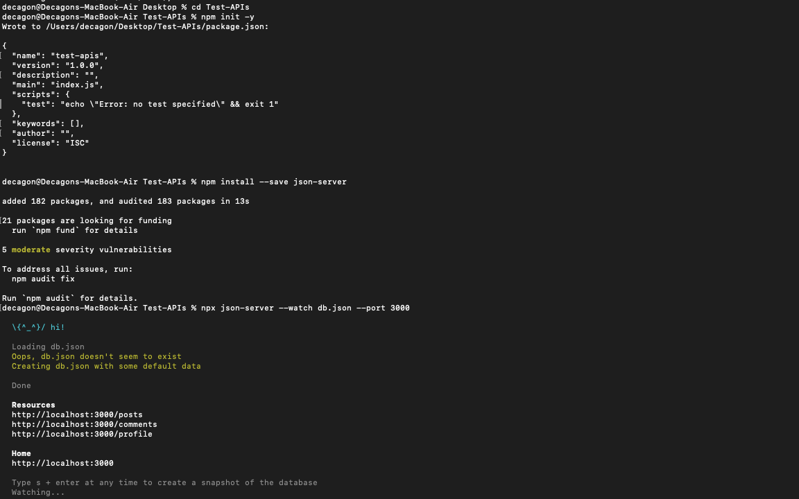 How to setup custom json server. The following steps are used to run… | by  Vitus Somtochukwu Onyibalu | Medium